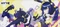 Hyte Bunny Splash Gaming Mauspad, 900x400mm, Motiv schwarz/gelb/violett/weiß Vorschaubild