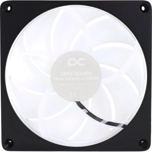 Alphacool Apex Stealth Metall Aurora Matt Schwarz 2000rpm, 140mm