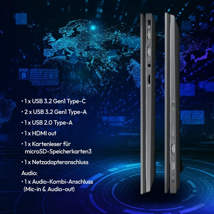 Medion E15443, Core Ultra 5 125H, 16GB RAM, 512GB SSD, DE