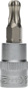 KS Tools Kugelkopf Torx Steckschlüssel 1/4", T30x25mm, 1 Stück