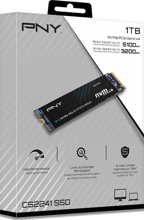 PNY CS2241 1TB, M.2 2280 / M-Key / PCIe 4.0 x4