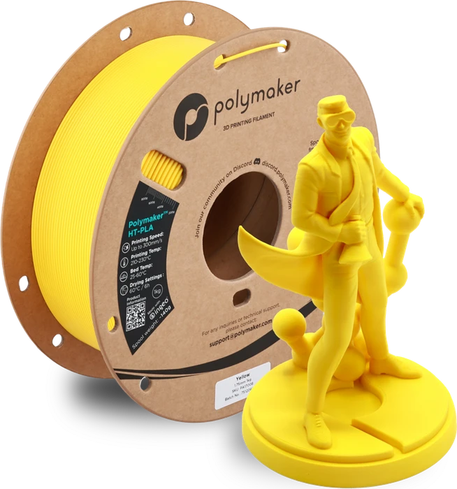 Polymaker HT-PLA, gelb, Spule, 1.75mm, 1.00kg