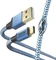Hama Ladekabel Reflective USB-A/USB-C 1.5m Nylon blau Vorschaubild