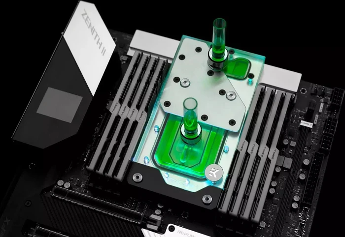 EK Water Blocks Quantum Line EK-Quantum Momentum ROG Zenith II Extreme D-RGB Monoblock, Nickel, Acryl