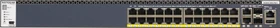 Netgear ProSAFE M4300 Rackmount Gigabit Managed Switch, 26x RJ-45, 2x SFP+, 480W PoE+ (M4300-28G-PoE+ / GSM4328PA-100)