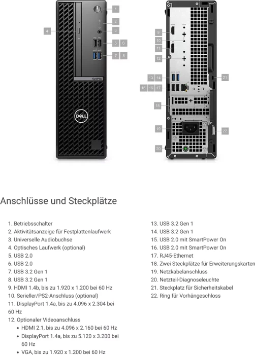 Dell OptiPlex 7010 SFF, Core i3-13100, 8GB RAM, 256GB SSD
