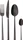 Sambonet Rock Edelstahl PVD Besteck-Set schwarz, 24-tlg. (52762K81)