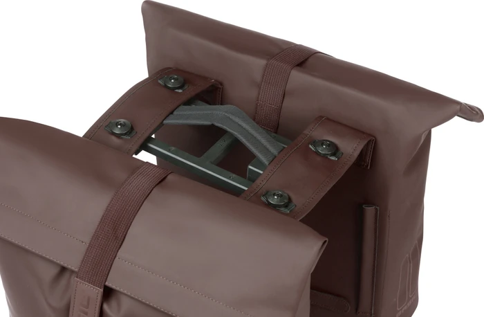 Basil City Doppeltasche MIK Gepäcktasche roasted brown