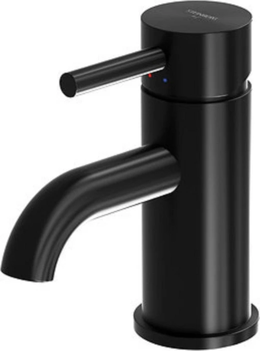 Steinberg Serie 100 Waschtisch-Einhebelmischer ohne Ablaufgarnitur Ausladung 100mm schwarz
