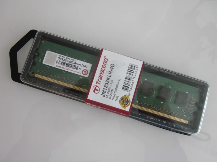 Transcend JetRam UDIMM 4GB, DDR3-1333, CL9, 1RX8