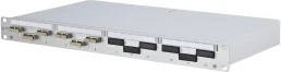 Metz Connect OpDAT PF VIK LWL-Patchpanel SC-D Kupplungen, MM metall, 6-Port, 1HE, 1HE