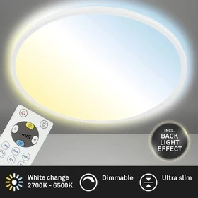 Briloner Slim LED Deckenleuchte 18W 29.3cm weiß