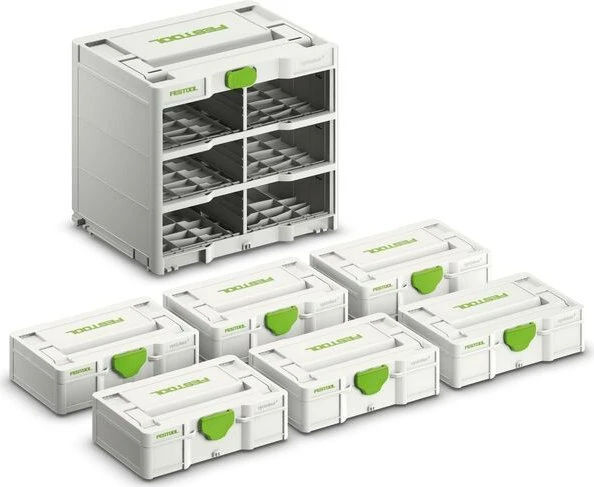 Festool Systainer 3 SYS3-RK/6 M 337 Rack-Set, 7-tlg.