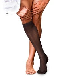 Falke No. 10 Pure Fil d'Écosse Socken braun (Herren)