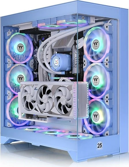 Thermaltake CTE E660 MX Hydrangea Blue, blau, Glasfenster