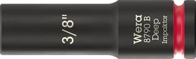 Wera 8790 B Impaktor Deep Außensechskant Steckschlüssel 3/8" zöllig, 3/8"x63mm