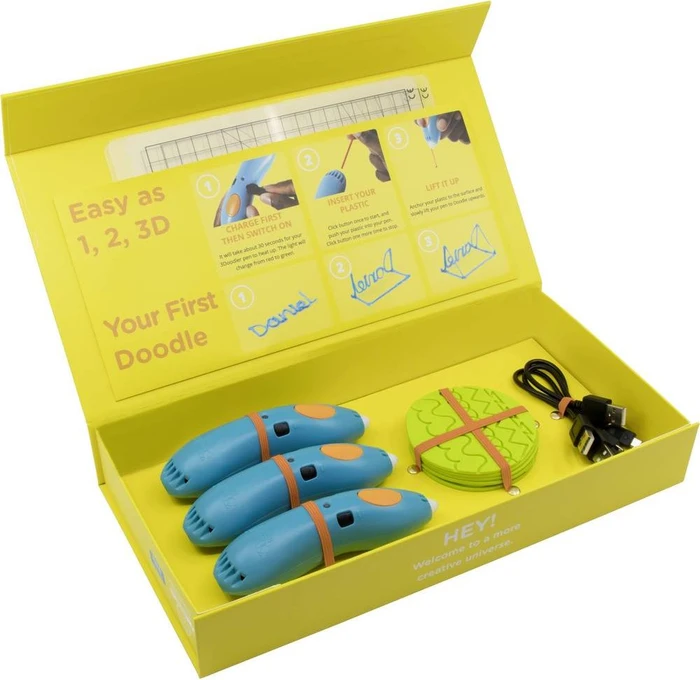 3Doodler Start, orange/türkis, Schulset EDU Full Bundle
