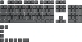 Glorious GPBT Keycaps, Kunststoff (PBT), Black Ash, grau, 115 Tasten (105+10), ISO-DE
