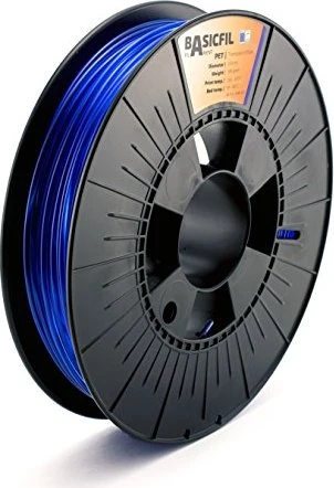 Basicfil PETG, transparent blue, Spule, 2.85mm, 500g