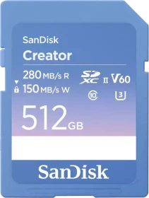 SanDisk Creator R280/W150 512GB, UHS-II U3, Class 10