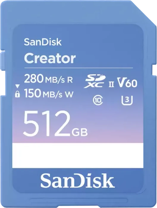 SanDisk Creator SDXC, UHS-II U3, Class 10