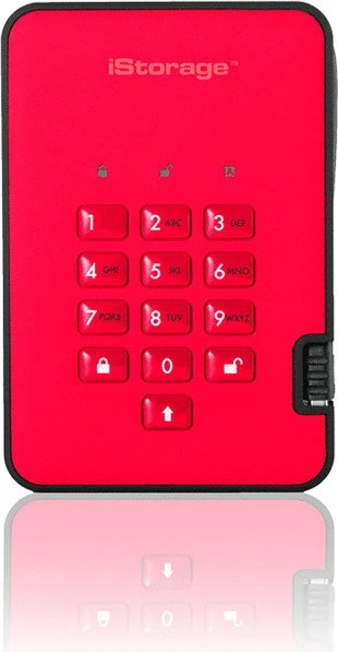 iStorage diskAshur2 256bit, rot, 5TB, USB-A 3.0