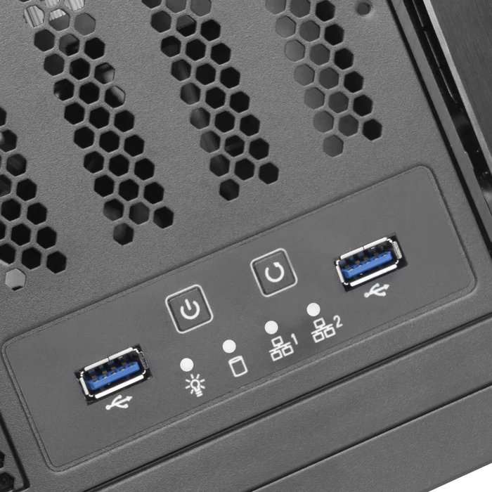 SilverStone RM41-H08, Rackmount Storage, grau/schwarz, 4HE, ATX