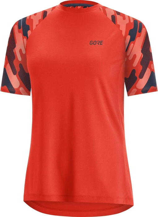 Gore Wear C5 Trail Trikot kurzarm fireball/orbit blue (Damen)