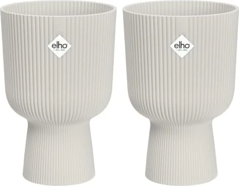 Elho Vibes Fold Coupe 14cm seidenweiß