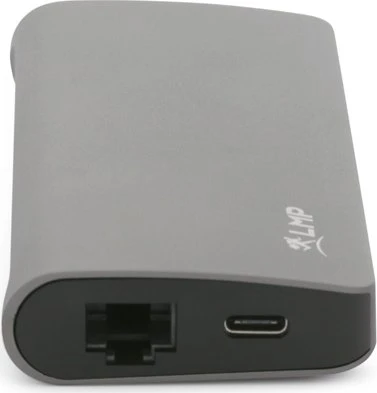 LMP USB-C Travel Dock, 9-Port, USB-C 3.0 [Stecker], space gray