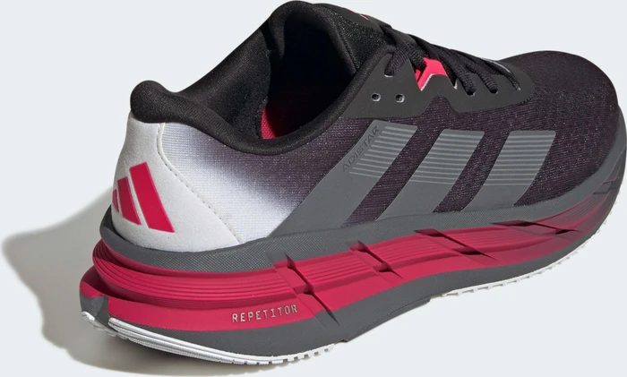 adidas Adistar 3 core black/iron metallic/lucid red (Herren)