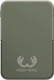 Fresh 'n Rebel Magnetic Wireless Powerbank 5000mAh dried green
