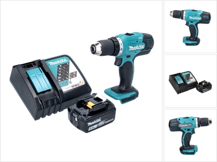 Makita DDF453RT1 Akku-Bohrschrauber inkl. Akku 5.0Ah