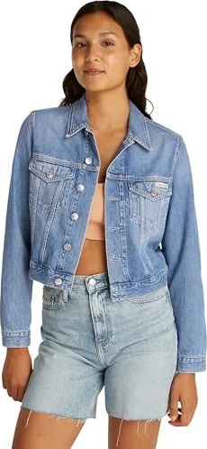Calvin Klein 90's Cropped Jeansjacke denim light (Damen)