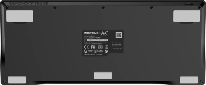 Wooting 80HE, schwarz, LEDs RGB, Lekker V2 L60 Linear, USB, US