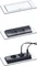 Schulte EVOLine BackFlip zum Einbau in Arbeitsplatten, 2-fach, 1x USB-A, 3m, schwarz Vorschaubild