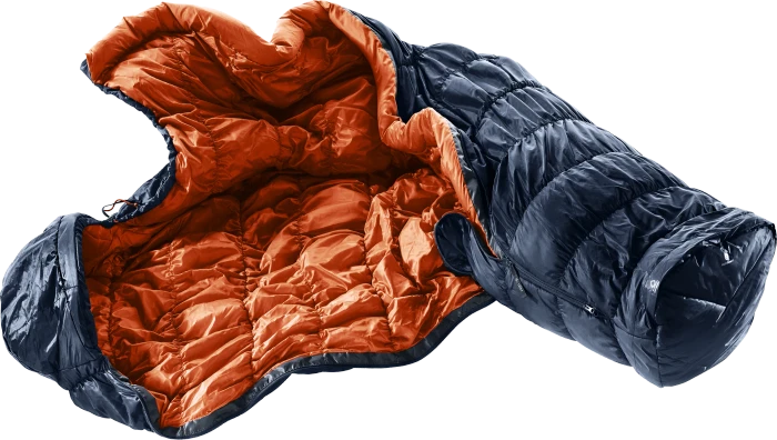 Deuter Exosphere 0° EL Mumienschlafsack ink/paprika