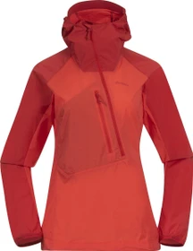 Bergans Cecilie Light Wind Anorak energy red/red leaf (Damen)