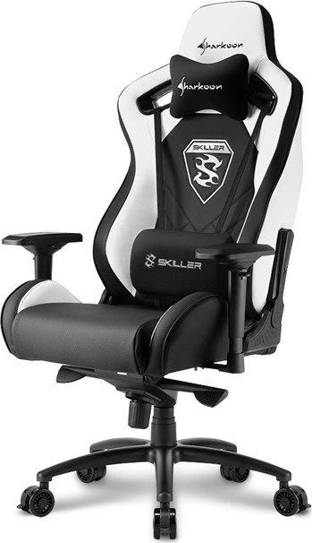Sharkoon Skiller SGS4 Gamingstuhl, schwarz/weiß