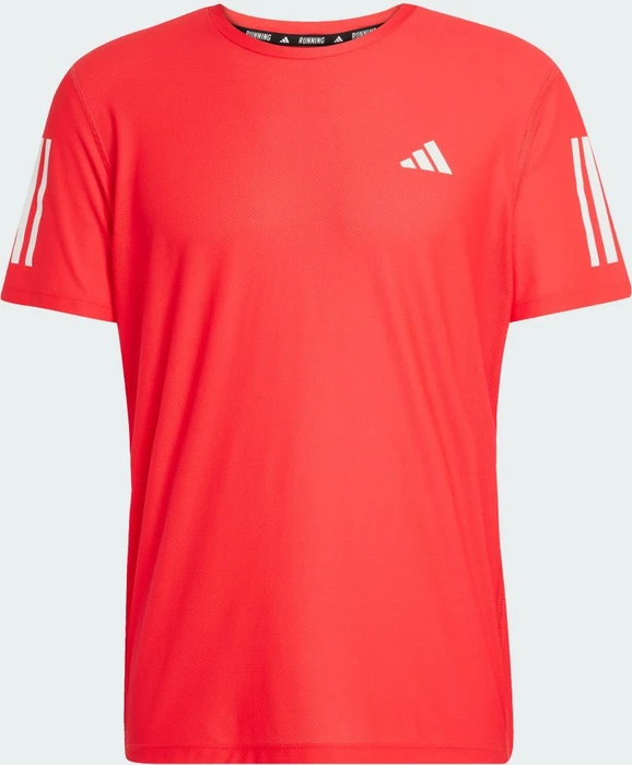 adidas Own the Run Laufshirt kurzarm pure ruby (Herren)