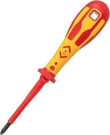 C.K Tools T49143-1 Dextro VDE Pozidriv Schraubendreher, PZ1x80mm