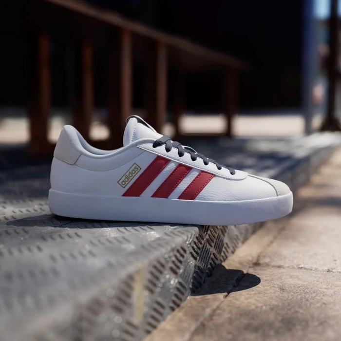 adidas VL Court 3.0 cloud white/better scarlet/team navy blue 2 (Herren)