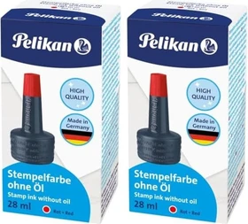 Pelikan Stempelfarbe ohne Öl 28ml, rot