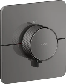 Hansgrohe Axor ShowerSelect ID softsquare Thermostat polished black chrome