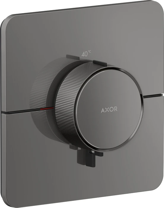 Hansgrohe Axor ShowerSelect ID softsquare Thermostat polished black chrome