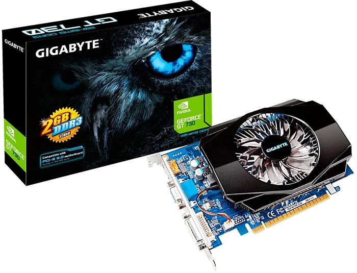 GIGABYTE GeForce GT 730, 2GB DDR3, VGA, DVI, HDMI