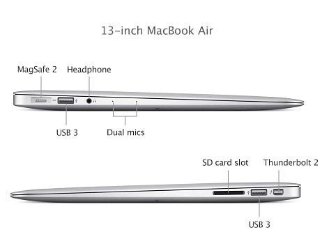 Apple MacBook Air 13", silber, Core i5-5350U, 8GB RAM, 128GB SSD, DE [Mid 2017]