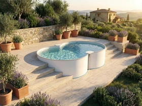 BWT Achtform Stahlwandpool oval 320x525x120cm