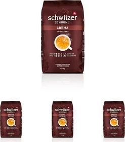 Schwiizer Schüümli Crema Bio Kaffeebohnen, 1.00kg