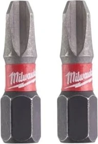 Milwaukee Shockwave Kreuzschlitz Bit 1/4", PH3x25mm, 2 Stück